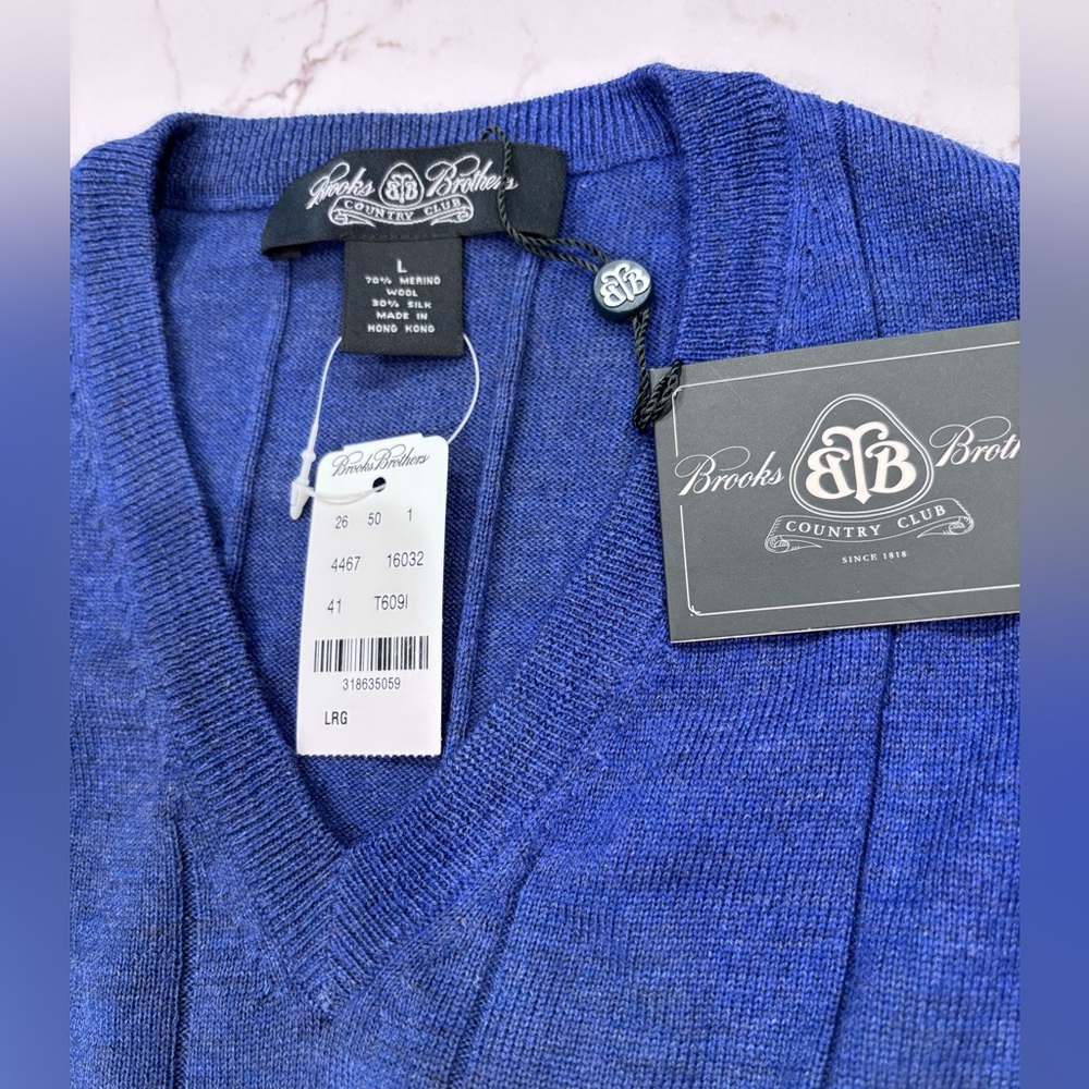 Brooks Brothers Merino Wool/Silk Sweater